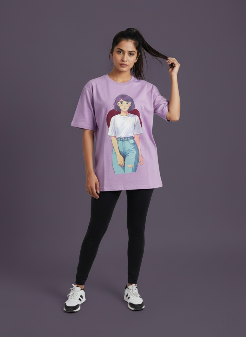 calm crush lavender tee oversized tees