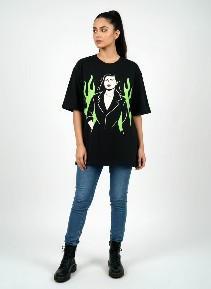 BLAZING REBEL TEE OVERSIZED TEES